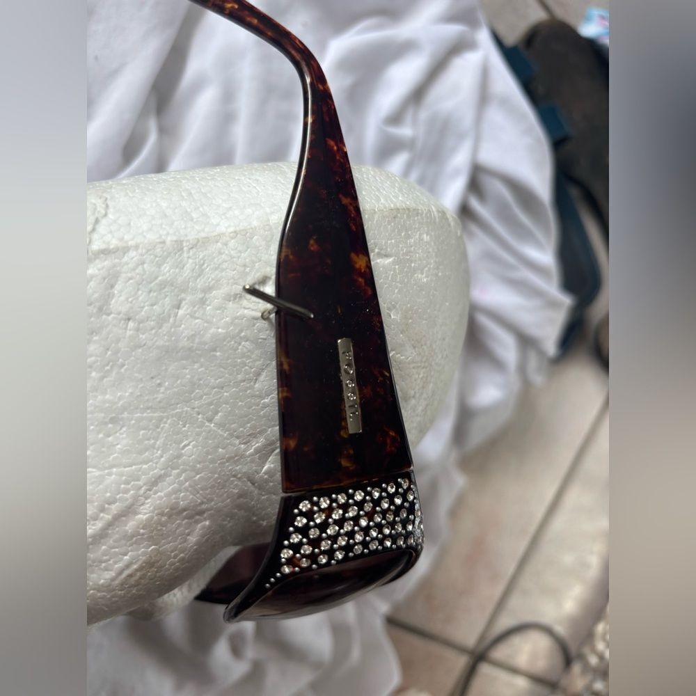 Fossil Sunglasses Reesa Tortoise Frames Crystal R… - image 1